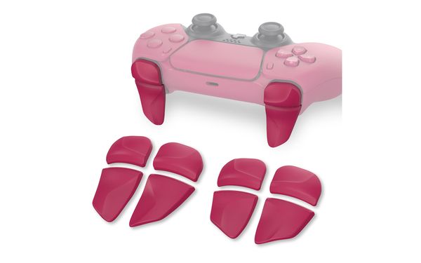 PlayVital Performance 2 Pairs Shoulder Buttons Extention Triggers For DualSense Controller - Cosmic Red