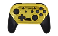 Custom Chrome Gold Nintendo Switch Pro Controller