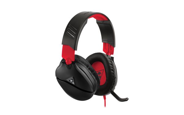 Turtle Beach Recon 70 Wired Gaming Headset For Nintendo Switch-Xbox One-Series X|S-PlayStation 4|5-Mobile, & PC - Red/Black