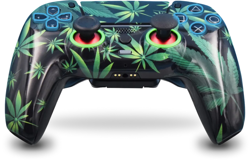 PS5 FPS Pro Controller OG Kush Tactile Mechanical Face Buttons