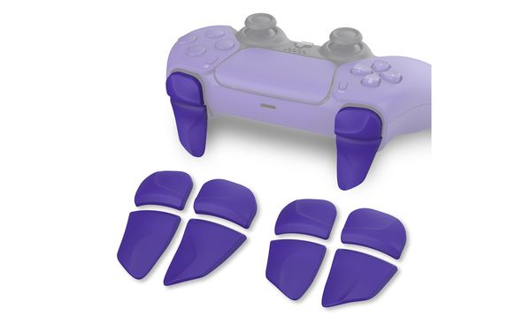 PlayVital Performance 2 Pairs Shoulder Buttons Extention Triggers For DualSense Controller - Galactic Purple