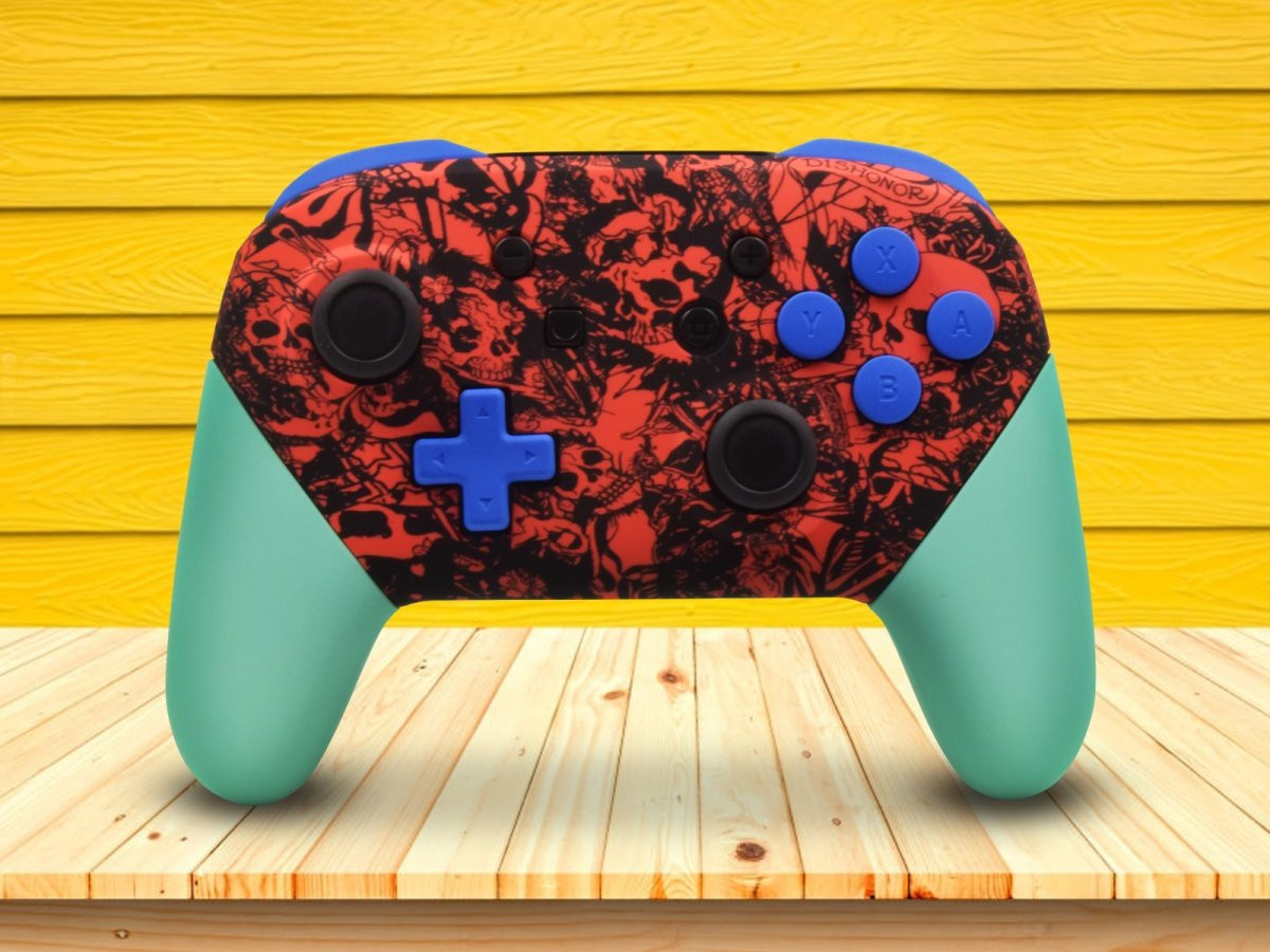 Zombie Skulls Nintendo Switch Pro Controller With Custom Buttons